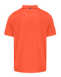 Mannequin back view of a College Orange Cutter & Buck Coastline Epic Comfort Eco Recycled Mens Polo