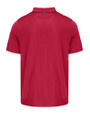 Mannequin back view of a Cardinal Red Cutter & Buck Coastline Epic Comfort Eco Recycled Mens Polo