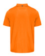 Mannequin back view of an Orange Burst Cutter & Buck Coastline Epic Comfort Eco Recycled Mens Polo