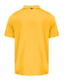 Mannequin back view of a College Gold Cutter & Buck Coastline Epic Comfort Eco Recycled Mens Polo