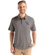 Colorado Rockies Cutter & Buck Coastline Epic Comfort Recycled Mens Polo Elemental Grey Front