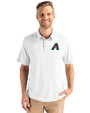Arizona Diamondbacks Cutter & Buck Coastline Epic Comfort Recycled Mens Polo White Front