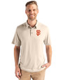San Francisco Giants Cutter & Buck Coastline Epic Comfort Recycled Mens Polo Wheat Front