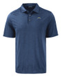 Los Angeles Chargers Cutter & Buck Coastline Epic Comfort Recycled Mens Polo Navy Blue Mannequin