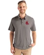 Boston Red Sox Cooperstown Cutter & Buck Coastline Epic Comfort Recycled Mens Polo Elemental Grey Front