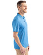 Kansas City Royals Cooperstown Cutter & Buck Coastline Epic Comfort Recycled Mens Polo Digital Side