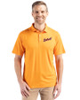 Detroit Tigers Cooperstown Cutter & Buck Coastline Epic Comfort Recycled Mens Polo Orange Burst Front