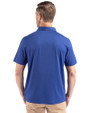 Texas Rangers Cooperstown Cutter & Buck Coastline Epic Comfort Recycled Mens Polo Tour Blue Back