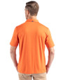 Chicago Bears Historic Cutter & Buck Coastline Epic Comfort Recycled Mens Polo College Orange Back