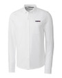 San Francisco 49ers Americana Cutter & Buck Advantage Tri-Blend Pique Long Sleeve Knitted Mens Button Down White Mannequin