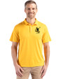 Pittsburgh Steelers Historic Cutter & Buck Coastline Epic Comfort Recycled Mens Polo College Gold Front