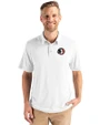 Florida State Seminoles College Vault Cutter & Buck Coastline Epic Comfort Recycled Mens Polo White Front