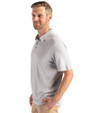 Grambling Tigers College Vault Cutter & Buck Coastline Epic Comfort Recycled Mens Polo CONCRETE Side