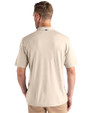 Grambling Tigers College Vault Cutter & Buck Coastline Epic Comfort Recycled Mens Polo Wheat Back