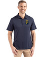 FIU Panthers College Vault Cutter & Buck Coastline Epic Comfort Recycled Mens Polo Navy Blue Front