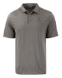 Louisville Cardinals College Vault Cutter & Buck Coastline Epic Comfort Recycled Mens Polo Elemental Grey Mannequin
