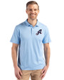 Reno Aces Cutter & Buck Coastline Epic Comfort Recycled Mens Polo Atlas Light Blue Front