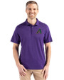 Arizona Diamondbacks Cooperstown Cutter & Buck Coastline Epic Comfort Recycled Mens Polo College Purple Front