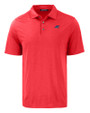 Carolina Panthers Americana Cutter & Buck Coastline Epic Comfort Recycled Mens Polo Red Mannequin