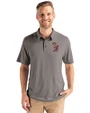 Minnesota Golden Gophers College Vault Cutter & Buck Coastline Recycled Double Peached Mens Polo Elemental Grey Front
