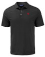 Nebraska Cornhuskers College Vault Cutter & Buck Coastline Epic Comfort Recycled Mens Polo Black Mannequin