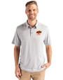 Oklahoma State Cowboys Alumni Cutter & Buck Coastline Recycled Double Peached Mens Polo CONCRETE Front