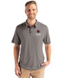 Louisville Cardinals Alumni Cutter & Buck Coastline Epic Comfort Recycled Mens Polo Elemental Grey Front