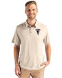 Atlanta Falcons Historic - Cutter & Buck Coastline Epic Comfort Recycled Mens Polo Wheat Front