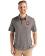 Denver Broncos Historic Cutter & Buck Coastline Epic Comfort Recycled Mens Polo Elemental Grey Front