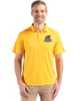 Toledo Mud Hens Cutter & Buck Coastline Epic Comfort Recycled Mens Polo College Gold Front