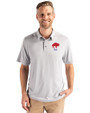 Buffalo Bills Historic Cutter & Buck Coastline Recycled Double Peached Mens Polo CONCRETE Front