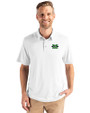 Marshall Thundering Herd Cutter & Buck Coastline Epic Comfort Recycled Mens Polo White Front