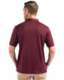 Harvard Crimson Cutter & Buck Coastline Epic Comfort Recycled Mens Polo Bordeaux Back