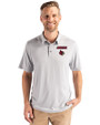 Louisville Cardinals Cutter & Buck Coastline Epic Comfort Recycled Mens Polo CONCRETE Front