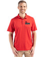 Central Missouri Mules Cutter & Buck Coastline Epic Comfort Recycled Mens Polo Red Front
