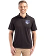 Saint Louis Billikens Cutter & Buck Coastline Epic Comfort Recycled Mens Polo Black Front