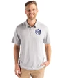 Saint Louis Billikens Cutter & Buck Coastline Epic Comfort Recycled Mens Polo CONCRETE Front