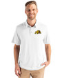 Bowie State Bulldogs Cutter & Buck Coastline Epic Comfort Recycled Mens Polo White Front