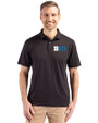 BIG 10 Conference Cutter & Buck Coastline Epic Comfort Recycled Mens Polo Black Front