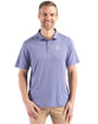 Kansas State Wildcats Cutter & Buck Coastline Epic Comfort Recycled Mens Polo Hyacinth Front