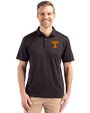 Tennessee Volunteers Cutter & Buck Coastline Epic Comfort Recycled Mens Polo Black Front