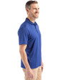 Emory Eagles Cutter & Buck Coastline Epic Comfort Recycled Mens Polo Tour Blue Side