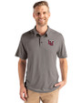 Lamar Cardinals Cutter & Buck Coastline Epic Comfort Recycled Mens Polo Elemental Grey Front