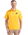 Minnesota Golden Gophers Cutter & Buck Coastline Epic Comfort Recycled Mens Polo College Gold Front