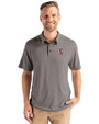 Stanford Cardinal  Cutter & Buck Coastline Epic Comfort Recycled Mens Polo Elemental Grey Front
