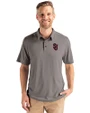 St Johns Red Storm Cutter & Buck Coastline Epic Comfort Recycled Mens Polo Elemental Grey Front