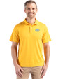 Southern University Jaguars Cutter & Buck Coastline Epic Comfort Recycled Mens Polo College Gold Front