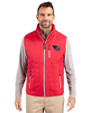 Tennessee Titans Americana Cutter & Buck Rainier PrimaLoft® Mens Eco Insulated Full Zip Puffer Vest Red Front
