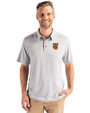 Tuskegee Golden Tigers Cutter & Buck Coastline Epic Comfort Recycled Mens Polo CONCRETE Front
