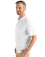 Seattle Seahawks NFL Helmet Cutter & Buck Coastline Epic Comfort Recycled Mens Polo White Side